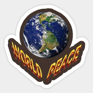 world peace. Sticker